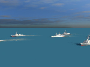 Warship 3D Model