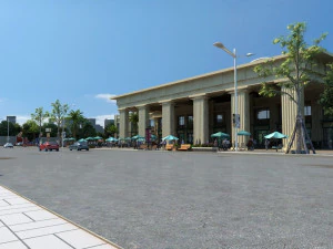 Train station 3D Model
