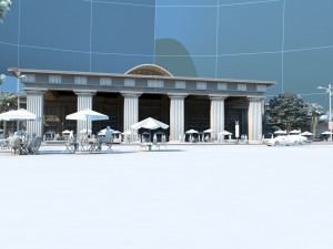 Train station Modelo 3D