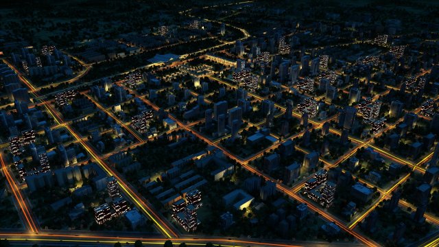 Xinjiang Hotan Night Scene 3D Model .c4d .max .obj .3ds .fbx .stl .blend 