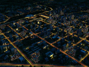 Scena notturna dello Xinjiang Hotan Modello 3D