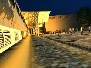 Xinjiang Hotan Night Scene 3D Model