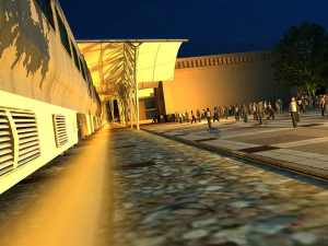 Xinjiang Hotan Night Scene 3D Model