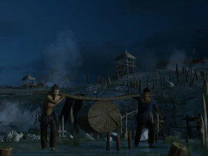 Situs konstruksi kuno Model 3D