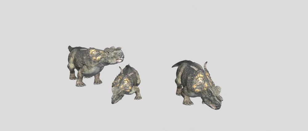 Dinosaur 3D Model .c4d .max .obj .3ds .fbx .stl .blend