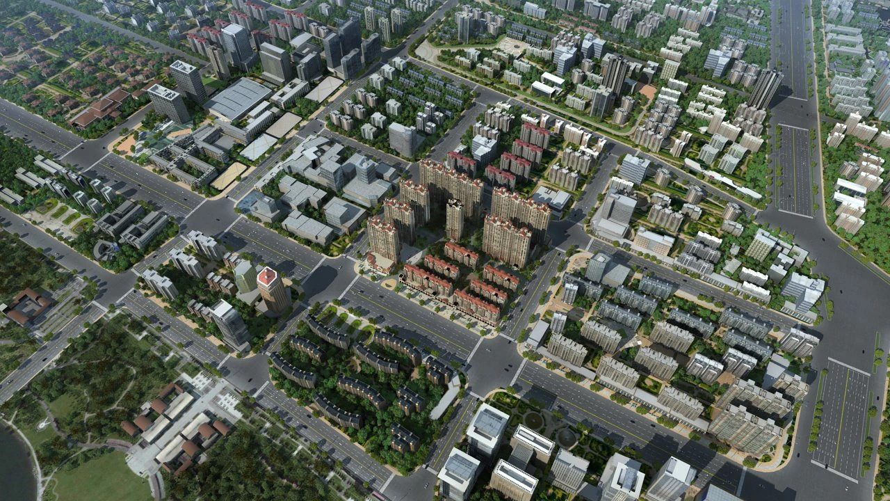 City building 3D Model .c4d .max .obj .3ds .fbx .stl .blend