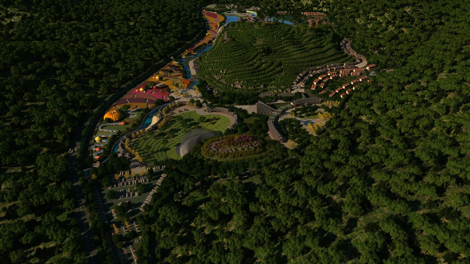 Resort 3D Model .c4d .max .obj .3ds .fbx .stl .blend 