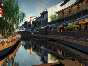 Small town 3D 모델