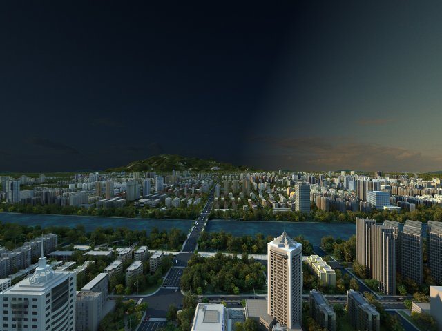 City building Modello 3D .c4d .max .obj .3ds .fbx .stl .blend 