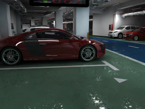 Parking lot 3D Model