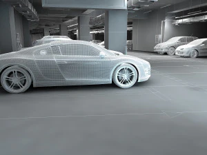 Parking lot 3D Model