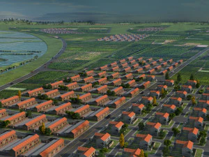 농촌 지역 3D 모델