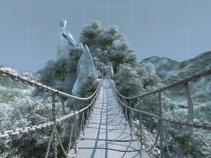 Chain bridge 3D Model