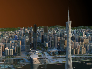 GuangZhou Modèle 3D