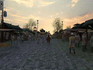 Mercado antigo Modelo 3D