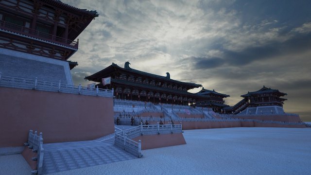 Daming Palace 3D मॉडल .c4d .max .obj .3ds .fbx .stl .blend 