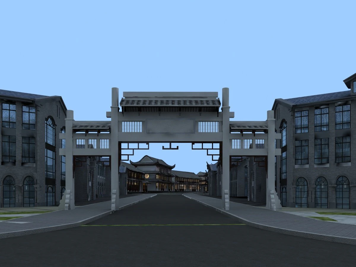 Ancient architecture 3D Model .c4d .max .obj .3ds .fbx .stl .blend
