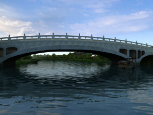 Stone bridge Modelo 3D