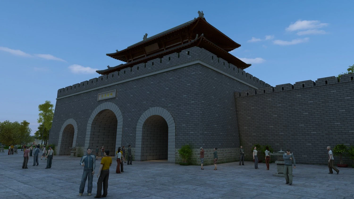 Ancient architecture 3D Model .c4d .max .obj .3ds .fbx .stl .blend 