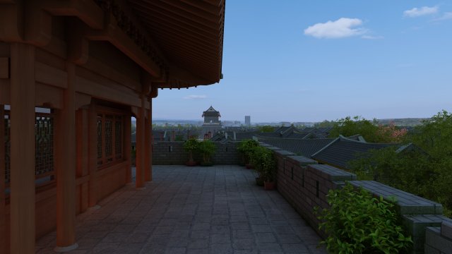 Ancient architecture 3D 模型 .c4d .max .obj .3ds .fbx .stl .blend 