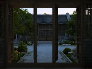 प्राचीन वास्तुकला 3D मॉडल