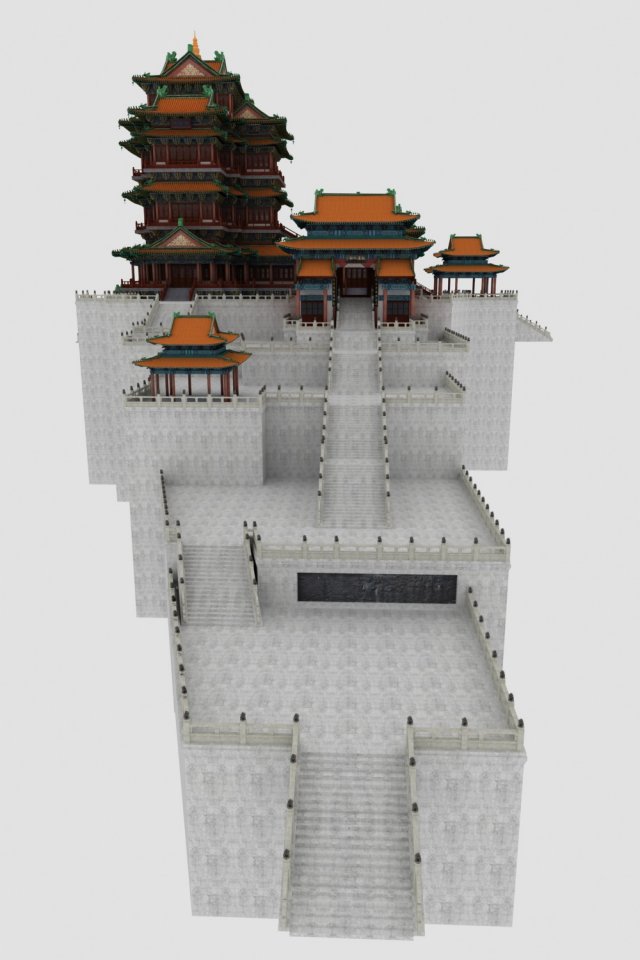 Ancient restaurant Modelo 3D .c4d .max .obj .3ds .fbx .stl .blend 