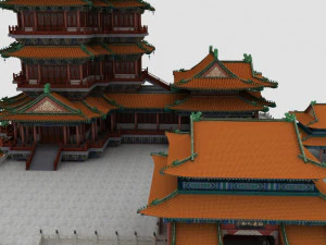 Ancient restaurant 3D Model