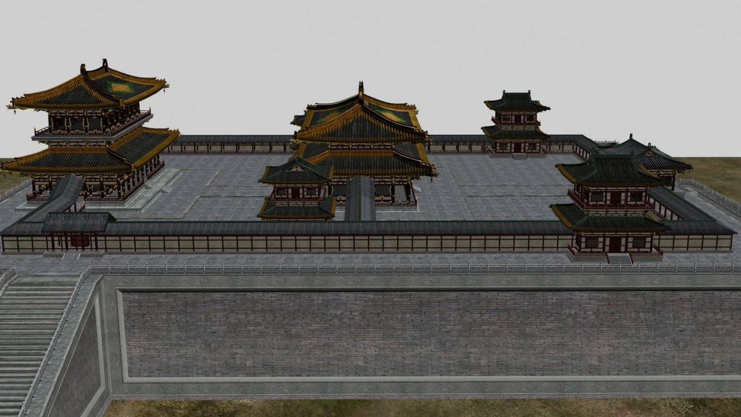 Ancient architecture 3D Model .c4d .max .obj .3ds .fbx .stl .blend 