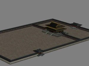 Arsitektur kuno Model 3D