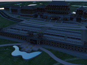 Ancient restaurant 3D Model