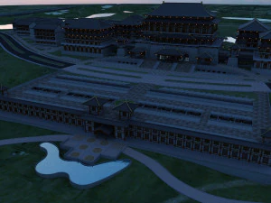 Ancient restaurant 3D Model