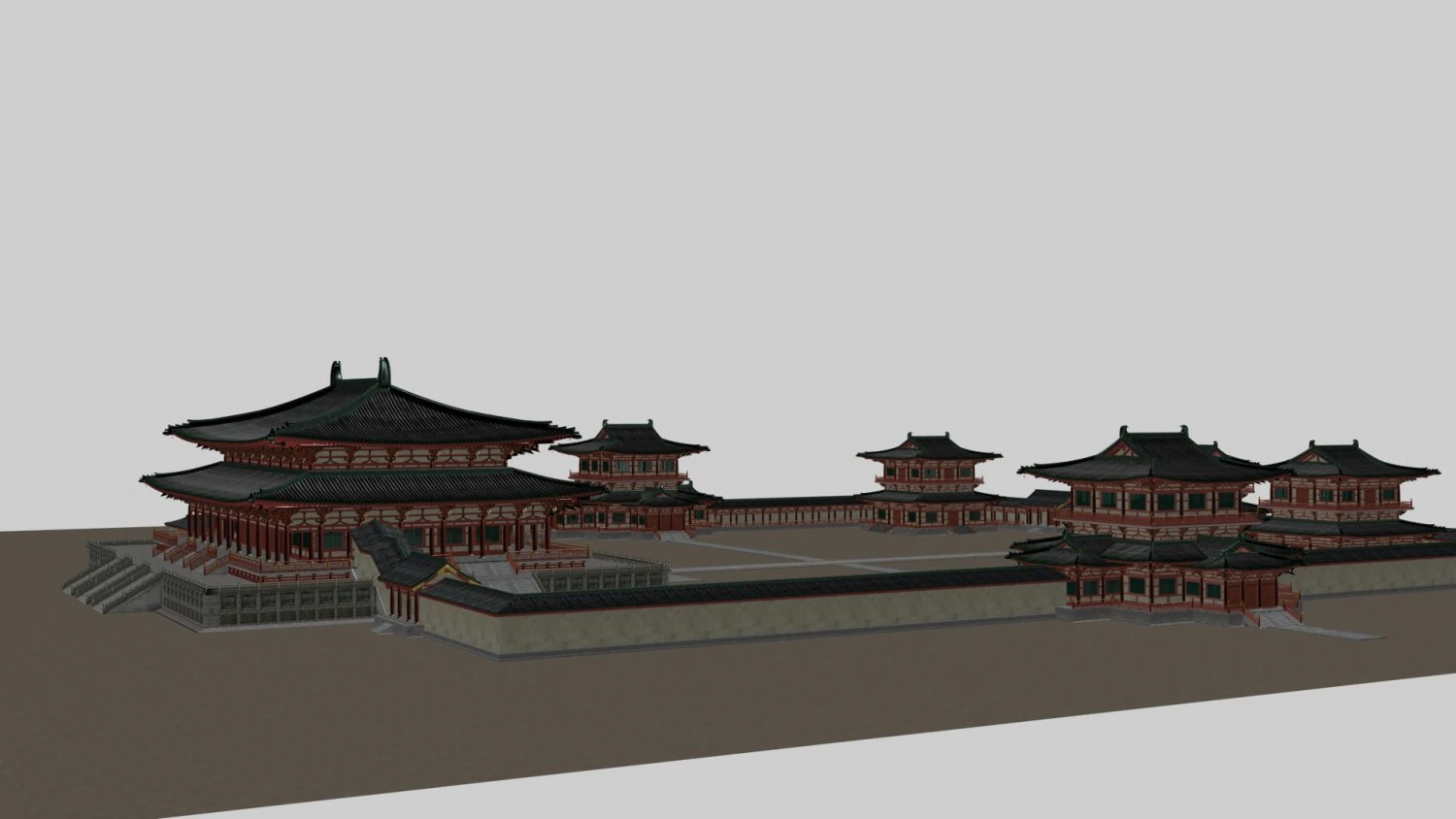 Ancient palace 3D Model .c4d .max .obj .3ds .fbx .stl .blend