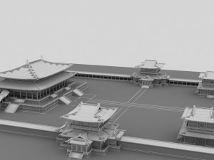 Ancient palace 3D 모델