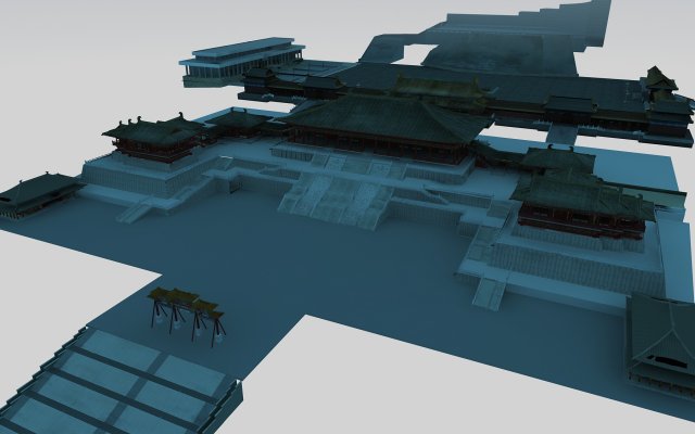 Ancient temples Modello 3D .c4d .max .obj .3ds .fbx .stl .blend