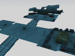 Ancient temples Modello 3D