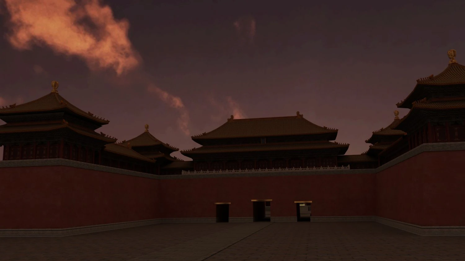 Forbidden City 3D Model .c4d .max .obj .3ds .fbx .stl .blend 