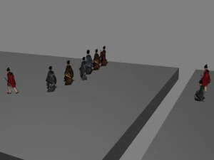Ancient officials 3D Model