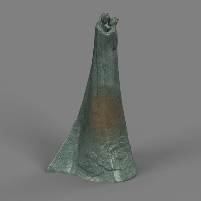 Bronze Lovers Model 3D .c4d .max .obj .3ds .fbx .stl .blend 