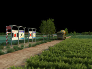 &Aacute;rea rural Modelo 3D