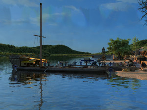 Ancient ferry 3D Model