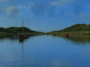 Ancient town ferry 3D Model