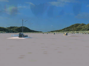 Ancient town ferry 3D Model