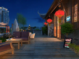 Ancient town 3D Model