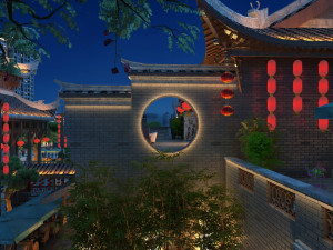 Ancient town 3D मॉडल