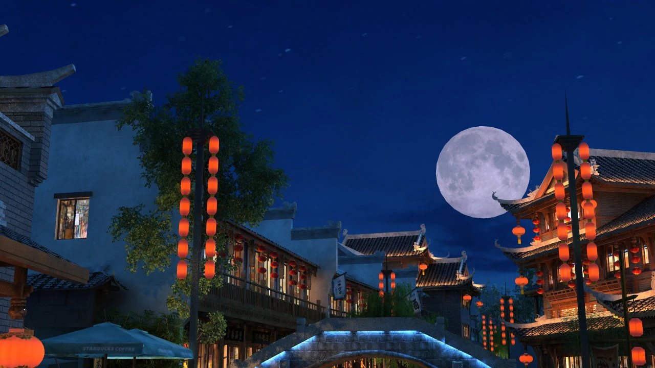 Ancient town 3D Model .c4d .max .obj .3ds .fbx .stl .blend 
