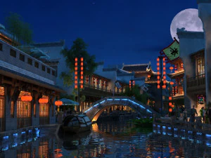 Ancient town 3D Model