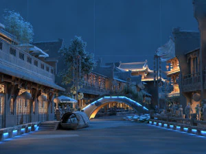 Ancient town 3D Model