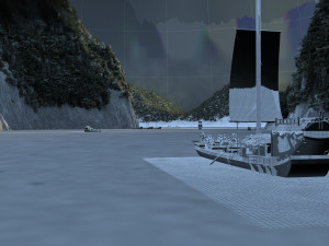 Ancient town ferry Modèle 3D