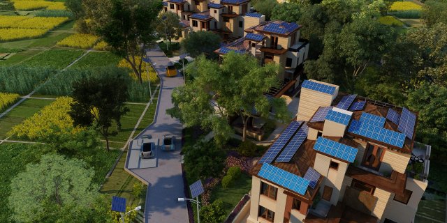 Villa Model 3D .c4d .max .obj .3ds .fbx .stl .blend 