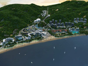 Seaside town 3D Model